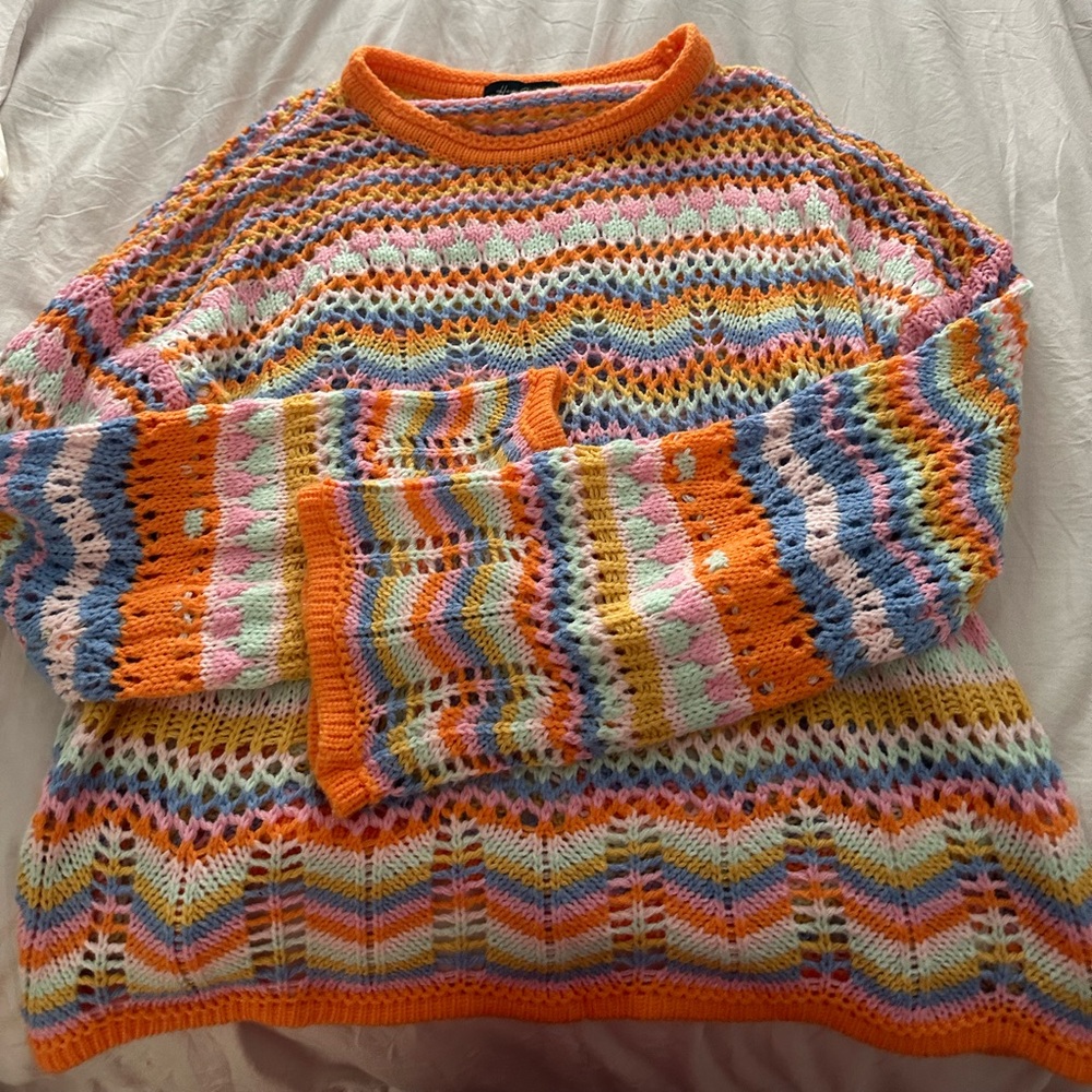 Color block sweater